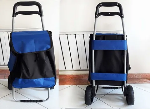 چرخ باربری خانگی؛ کیسه برزنتی خرید روزانه تحمل 30 کیلوگرم