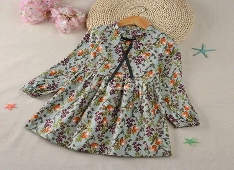 خرید طرحهای جدید لباس نخی دخترانه + قیمت عالی