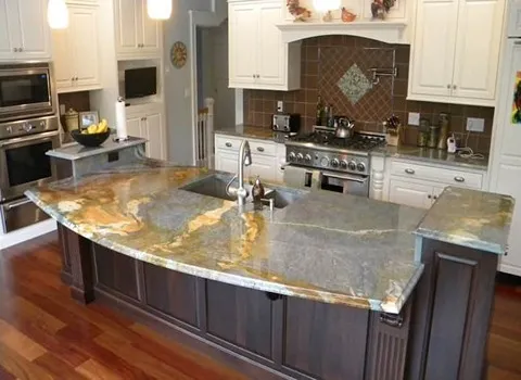 سنگ مرمریت زنجان؛ جذب آب 2 رنگ سفید کرمی Italy