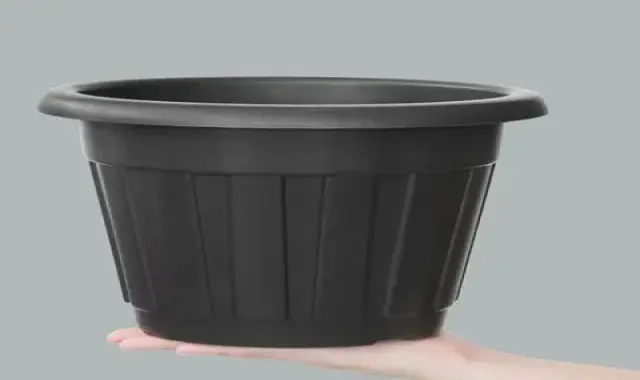 گلدان پلاستیکی سایز 3؛ گل گیاه آپارتمانی سوراخ زهکشی وزن سبک