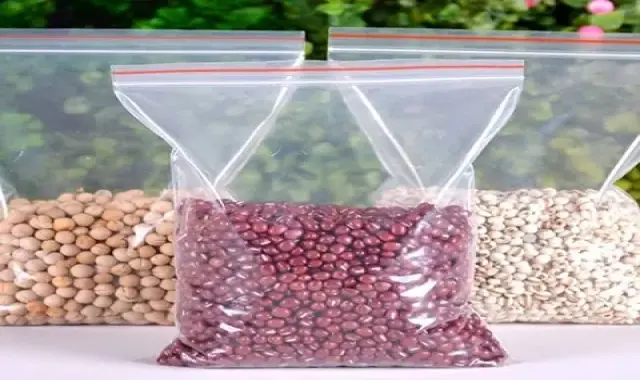 نایلون بسته بندی مواد غذایی (پلاستیک) ساده زیپ دار 2 نوع شفاف رنگی