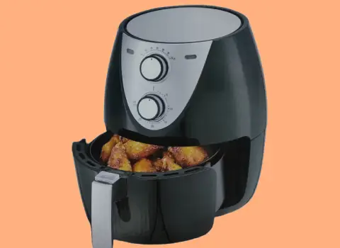 سرخ کن بدون روغن چند کاره؛ پخت کیک دسر لمسی دستی بزرگ (مشکی سفید)