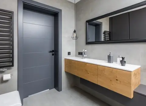 درب یو پی وی سی مناسب سرویس بهداشتی (توالت، دستشویی) + قیمت