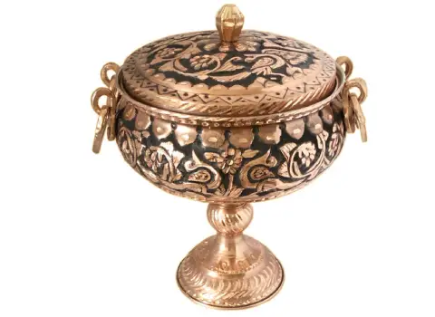 ظروف مسی شکلات خوری؛ باکیفیت پایه دار رنگ بندی متفاوت Chocolate