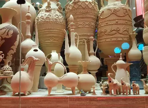 گلدان سفالی خام لالجین؛ سرامیکی چینی نفوذ آب زهکشی plastic