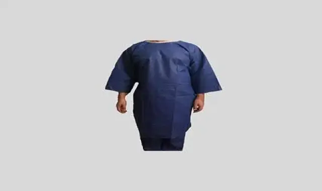 گان یکبار مصرف شیراز؛ استریل آنتی آلرژی 2 رنگ آبی صورتی