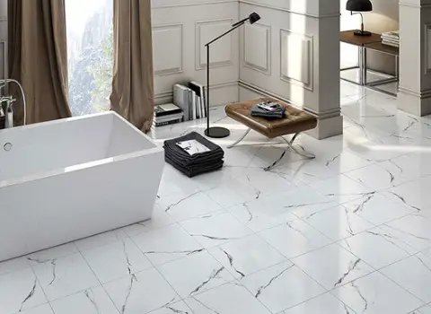 کاشی سرامیک جدید سرویس بهداشتی؛ کلسیم کربنات لعابدار سفید Gray