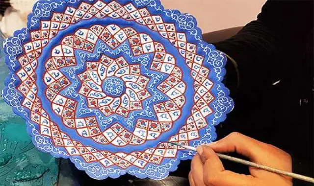 صنایع دستی اصفهان میناکاری؛ مسی 2 طرح (سنتی اسلیمی)