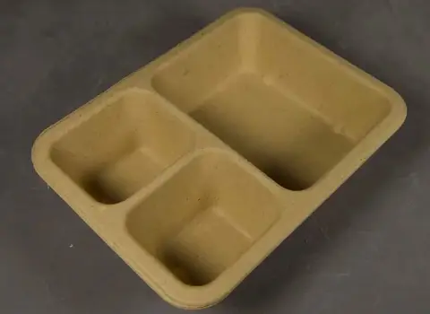 ظرف یکبار مصرف سه خانه؛ 4 جنس پلاستیک آلومینیوم گیاهی فوم ضد ضربه