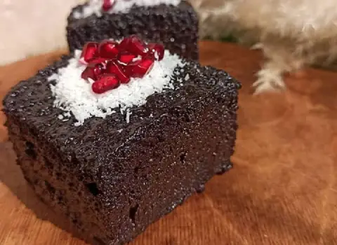 کیک خیس شکلاتی؛ ساده روکش دار خامه پودر قهوه گردو 1 3 کیلو