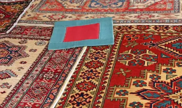 فرش ایرانی شیک (قالی) ابریشم کرک 2 مدل برجسته سه بعدی 12 9 متری