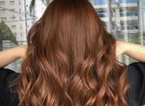 رنگ مو قهوه ای روشن؛ کراتینه شکلاتی فاقد آمونیاک vitamin c