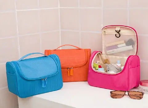 کیف لوازم آرایشی؛ چرم نمد قابلیت شستشو 2 نوع طبقه ای فانتزی