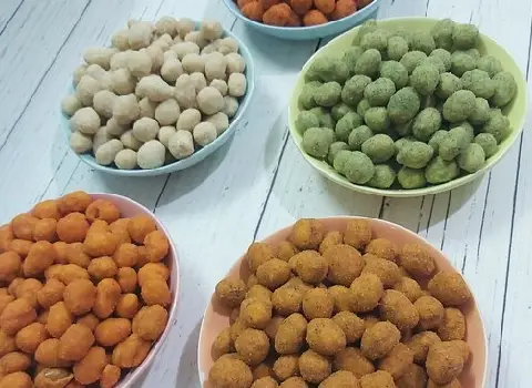 قیمت بادام زمینی ناچو روکش دار + پخش تولیدی عمده کارخانه