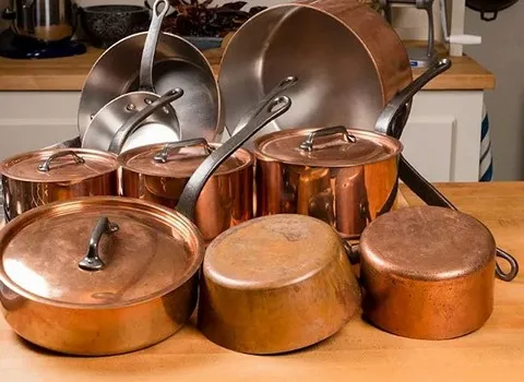 ماهیتابه مسی اصفهان؛ آشپزی دکور براق پخت یک دست عمر طولانی Isfahan