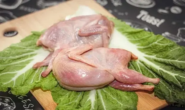 گوشت بلدرچین کشتار روز؛ کالری کم (کلسیم پتاسیم فسفر) کبابی سرخ کرده