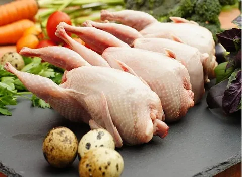 گوشت گرم بلدرچین؛ سفید حاوی کلسیم فسفر Vitamin B