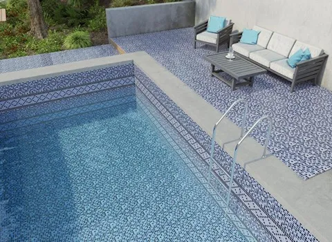 کاشی طرح استخری؛ متنوع ضد آب مقاوم ضربات تزئینات دیوار سرامیکی Pool