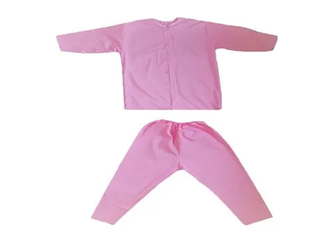 لباس بیمارستانی کودک؛ نخ پنبه پسرانه دخترانه (3 20) تیکه سرهمی کلاه