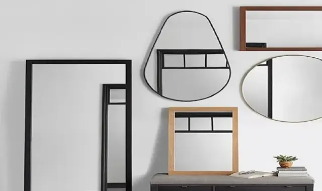 بهترین آینه قاب استیل + قیمت خرید عالی