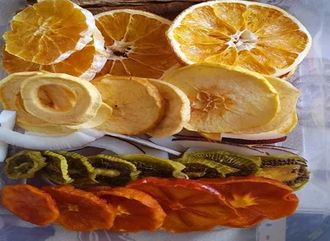 میوه خشک شیراز؛ سیب پرتقال کیوی حاوی فیبر کلسیم امگا 3