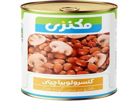 کنسرو لوبیا چیتی مکنزی؛ بسته بندی سالم سلامت دستگاه گوارش pinto