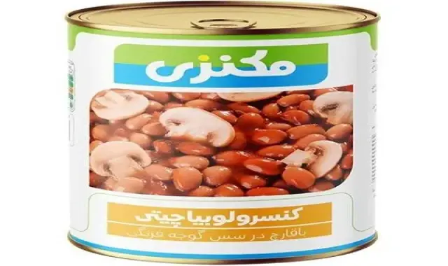کنسرو لوبیا چیتی مکنزی؛ بسته بندی سالم سلامت دستگاه گوارش pinto