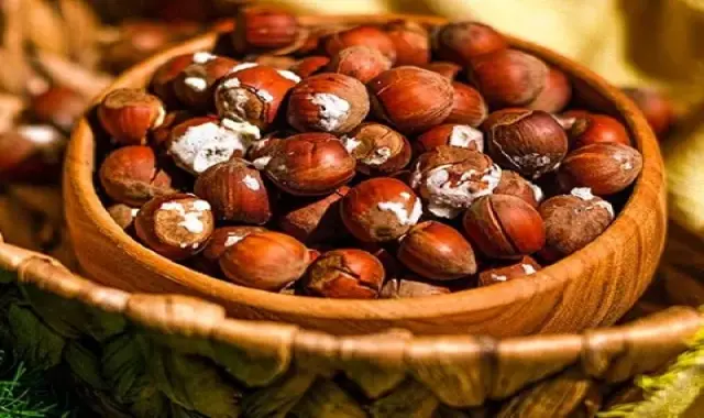 فندق بو داده نمکی؛ تازه ترد (نمکی  بدون نمک)  ویتامین فله بسته بندی