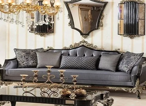 قیمت مبل کلاسیک طوسی + خرید