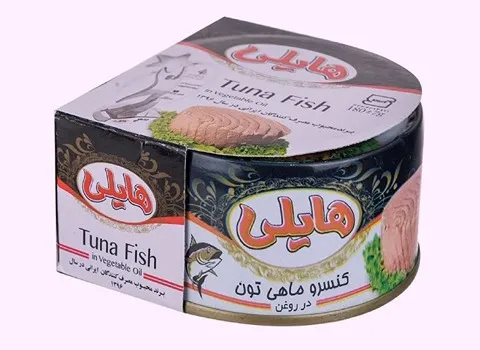 کنسرو تن ماهی هایلی؛ فلفلی زیتونی خوش طعم ارگانیک وزن 180 گرم