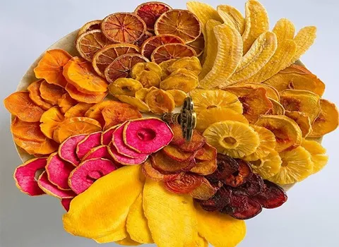 میوه خشک مخلوط 200 گرمی؛ طعم متنوع (موز توت فرنگی آلو) فیبر