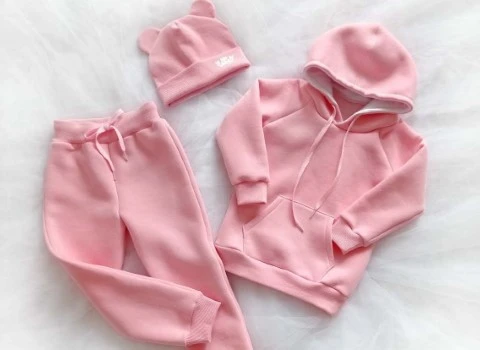 لباس پاییزی کودک؛ عروسکی فانتزی 3 رنگ آبی قرمز صورتی