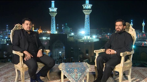 شب شهادت در کنار حرم حضرت رضا علیه السلام