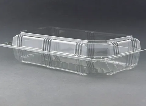 ظرف یکبار مصرف درب دار؛ پلاستیک دایره ای مربعی 2 رنگ سفید مشکی