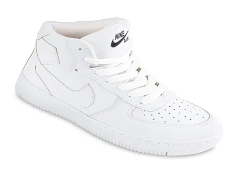 کفش اسپرت سفید مردانه (کتانی) چرم صنعتی چسبی بندی