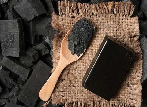 صابون زغال Charcoal بدون عطر ضد حساسیت آلرژی آبرسان لایه بردار
