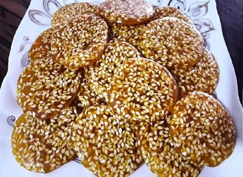 خرید انواع پولکی کنجدی ساده + قیمت