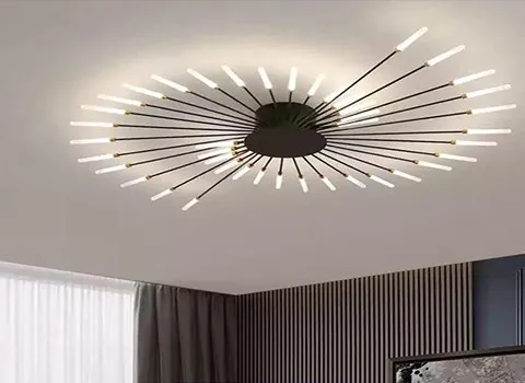 لوستر سقفی؛ روشنایی محیط (5 نوع) مدرن کریستالی اسپوتیک آبشاری هیبریدی