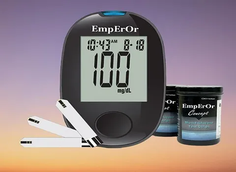 نوار دستگاه قند خون امپرور؛ یکبار مصرف بسته بندی (50 100) عددی