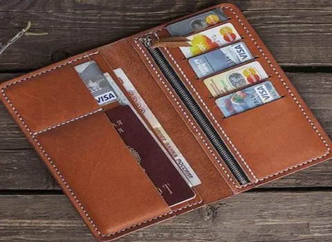 کیف چرم پولی مردانه؛ دست دوز صنعتی 3 رنگ مشکی عسلی قهوه ای