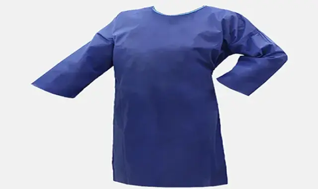 گان سرهمی پزشکی؛ اسپان باند ضد چروک استریل 3 سایز (S M L)