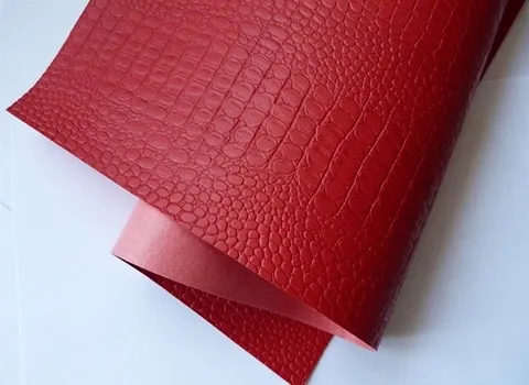 چرم مصنوعی قرمز؛ با دوام مقاوم 2 مدل کروکودیل ماری leather