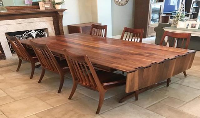 میز ناهار خوری؛ چوب طبی (کلاسیک مدرن سلطنتی) محکم ضخیم