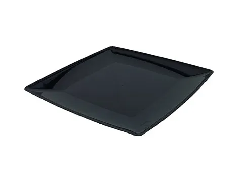 بشقاب یکبار مصرف غذا؛ پلاستیکی فلزی طلقی دارای طرح رنگ متنوع