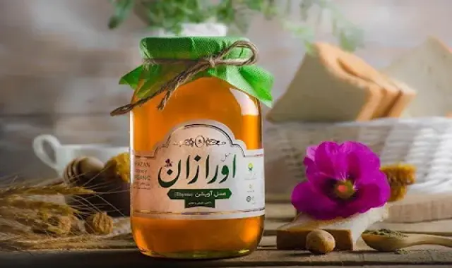 عسل آویشن اورازان Orazan کهربایی تیره درمان بیماری ها
