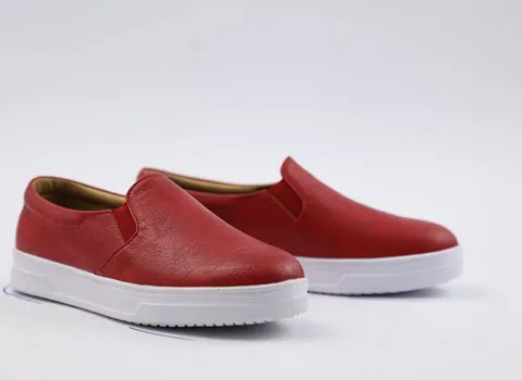 کفش چرم قرمز زنانه؛ مصنوعی طبیعی 4 مدل جلو بسته صندل پوتین بوت