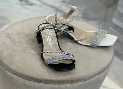 صندل مجلسی نگین دار؛ پاشنه دار تخت 2 نوع طبی ساده sandals