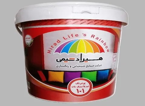 رنگ ساختمانی هیراد؛ اکریلیک نانو پتینه 3 رنگ زرد قرمز صورتی