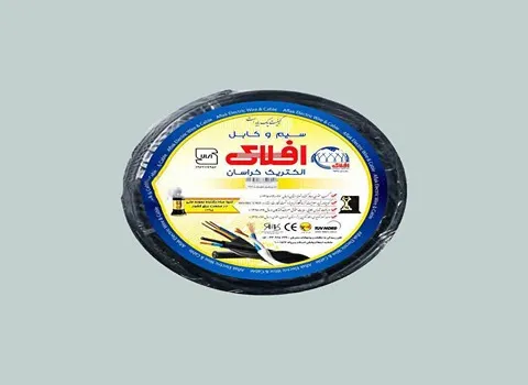 سیم و کابل افلاک؛ تک لایه ای 2 جنس مسی آلومینیومی روکش pvc
