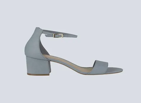 صندل زنانه مجلسی پاشنه بلند؛ جیر چرم منعطف سایزبندی (37 40)